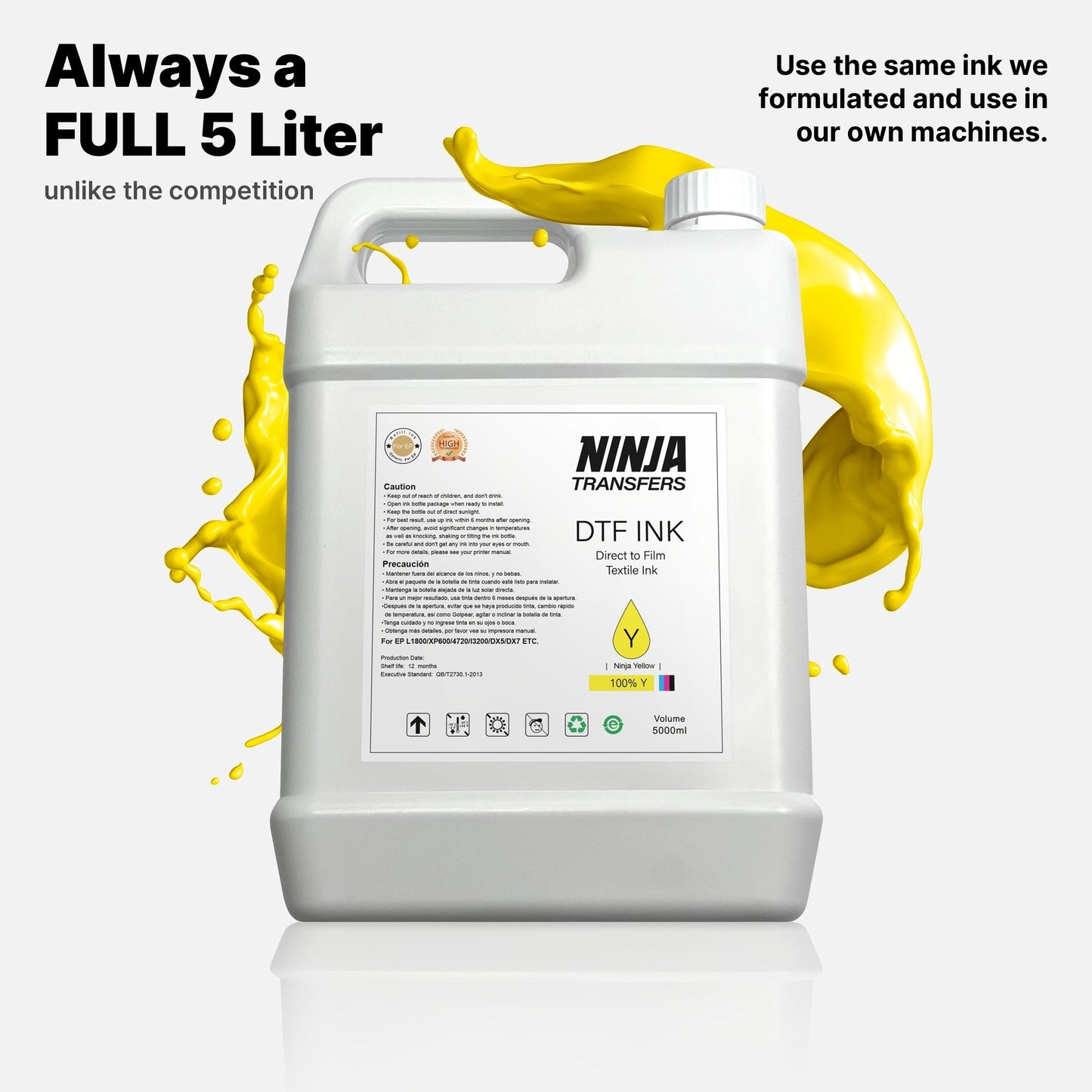 Premium DTF Ink 5 Liters
