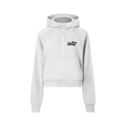 Cropped Half-Zip Hoodie